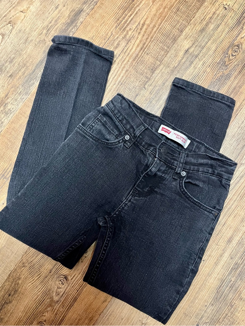 Levi's Kids Black Slim Stretch Jeans